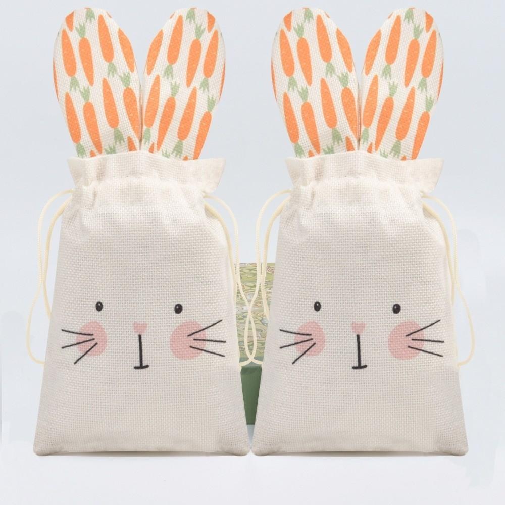 Cute Easter Bunny Ears Bags Festival Gift Packaging Bags  Holiday Wedding Birthday