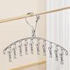 Clothes Drying Rack with Clip Strong Clamps No Rust Dryer Durable Stainless Steel Hanger for Socks And Underwear