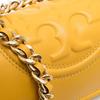 Tory Burch Fleming Matte Diamond Quilted Tassel Pendant Woven Chain Shoulder Bag Flap Lambskin Crossbody Women Shoulder Bag Yellow 75576-744