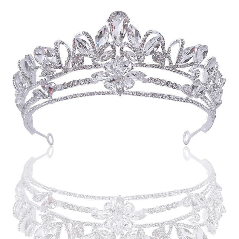 Fashionable Hair Accessories High End Crystal Bridal Crowns  Wedding Gowns Birthday Headwear Banquet Accessories