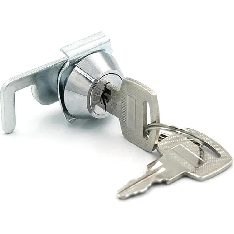 

Mini Cam Lock with Quick Clip for Cash Box POS Drawer Gym Locker Metal Cabinet Airbox Lock 2008 1Pcs(Key Different) Same key