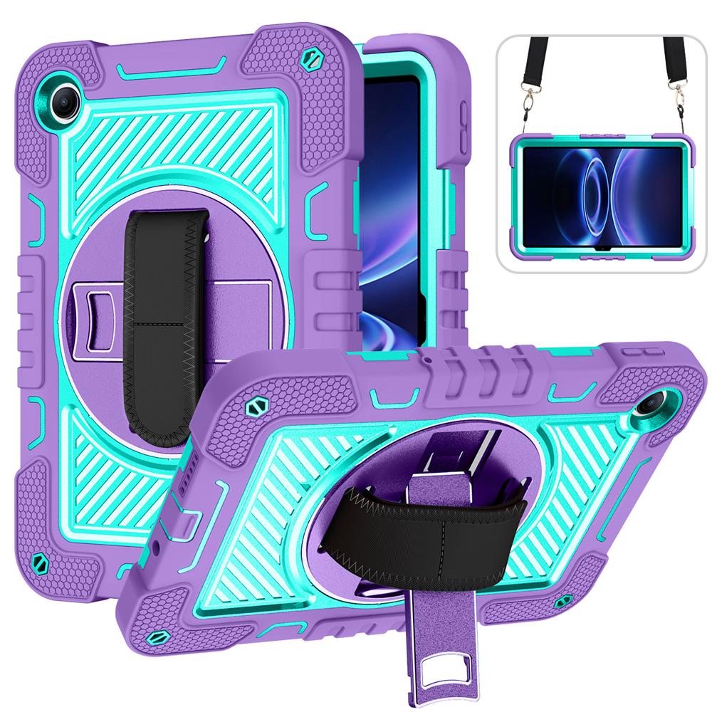 Rotate Stand Tablet Cases for 9.7'' Xiaomi Redmi Pad 2 SE/Poco Pad C1/Redmi Pad 2 9.7 Case Cover Shockproof Silicone+PC Shell