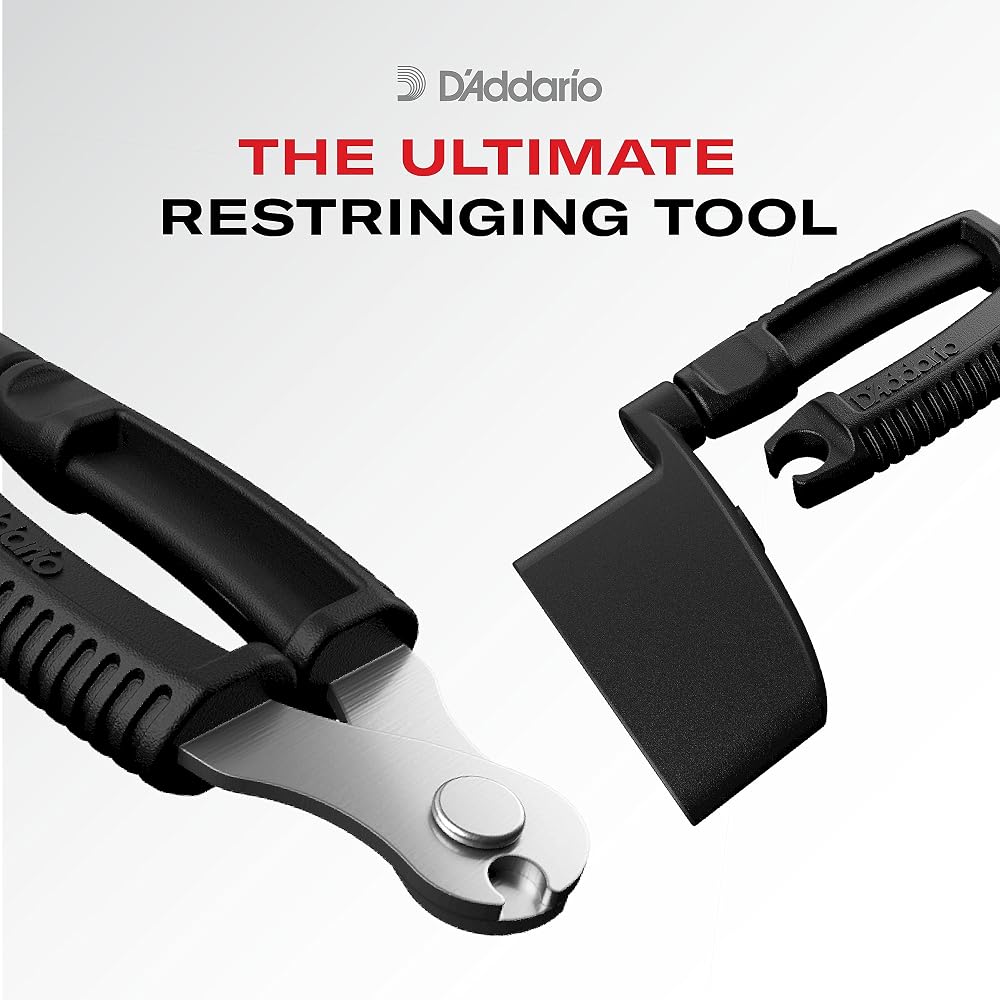 D'Addario String Winder for Bass with Pin Puller/Cutter Function Bass Pro-Winder DP0002B [Authent...