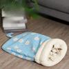 Cat Bed Winter Enclosed Plush Blanket With Warmth For Indoor Outdoor Use