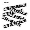 ABS Emblem Glossy Black Car Sticker Badge Decal Body Trunk Decor for BMW 318d 320d 330d 335d 320i 328i 330i 335i 340i 340d 330d XM2