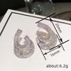 CAOSHI Wunderschöne Stilvolle Ohrstecker für Damen Brillanter Zirkonia Schmuck für Verlobungsfeier Luxuriöser Schmuck Geschenk