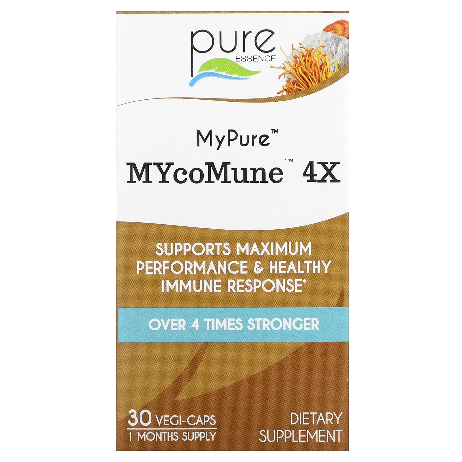 

Mypure, Mycomune 4X, 30 Veggie Capsules