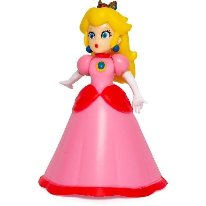 Coffret Figurines Mario Et Ses Amis - JAKKS - Super Mario Mario, Luigi, Princesse Peach - 6cm