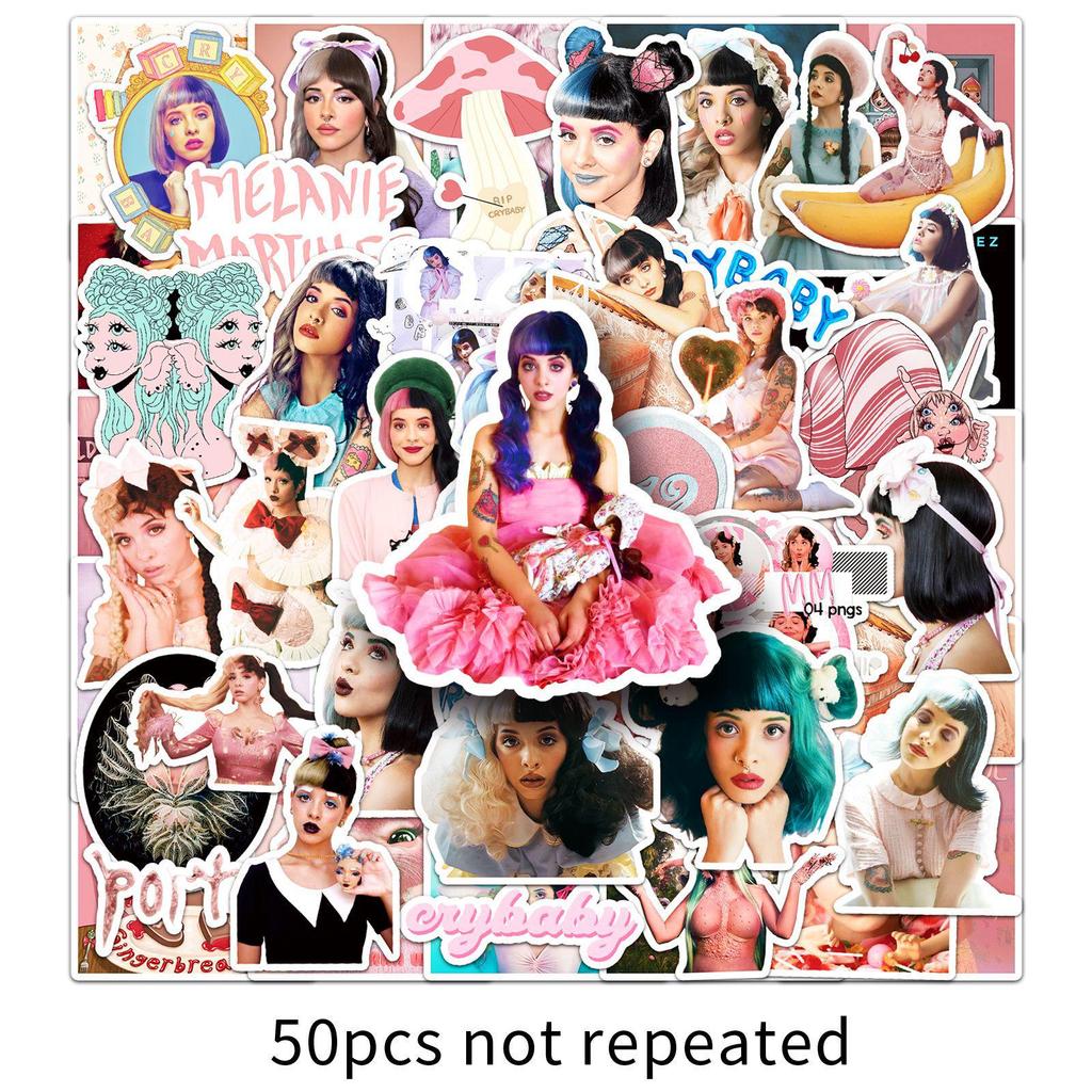 50 Melanie Martinez Waterproof Decorative Stickers - European & American Star Design Sheets