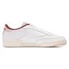 Reebok Club C 85 White Classic Maroon Unisex Sneakers Stucco 100032972