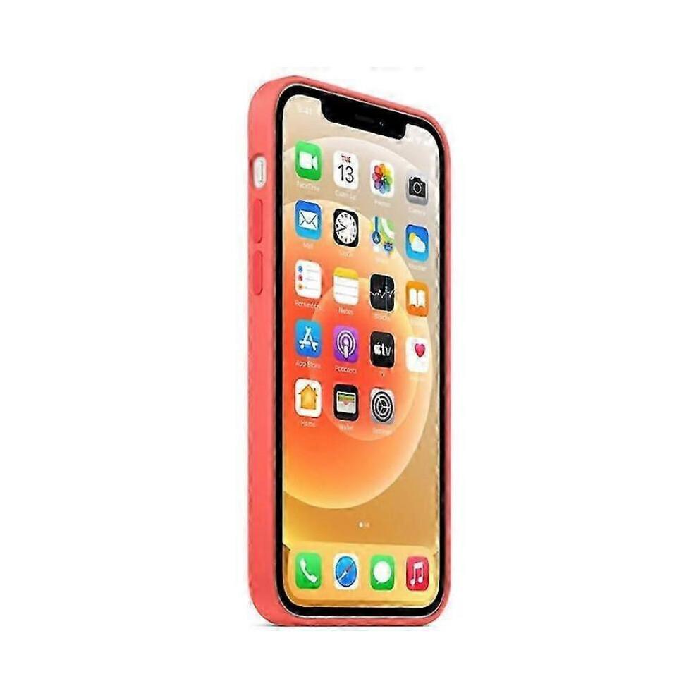 (Rosa) Cover in Silicone con Magsafe per iPhone 12 Pro e Custodia 12:1 Design a Induzione Popover su Scala
