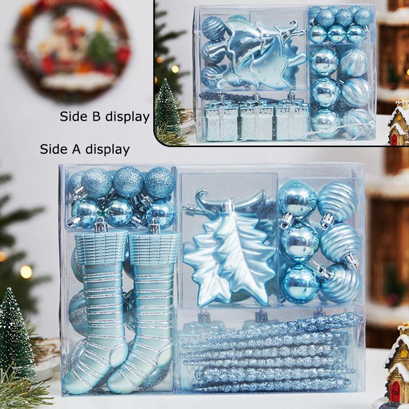 

38 шт. Различные формы Праздничный декор Подвески на елку Для украшения елки Подвесные сапожки Классические Множество вариантов озеро синий