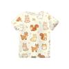 Kids Animal Print Crew Neck Short Sleeve Casual Loose Fit T Shirt Top Soft Comfortable Fabric Suitable for Daily Wear and Playtime