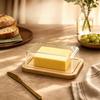 Butter Dish with Lid, Transparent Butter Storage Container, Convenient Kitchen Butter Holder