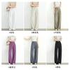Linen pants women's spring and summer new casual white thin high-waisted thin straight cotton and linen wide-leg trousers