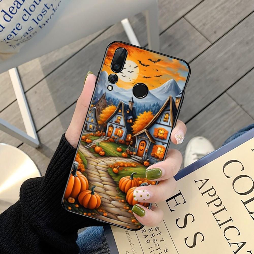Pumpkin Happy Fall Autumn Phone Case For Huawei Y9 6 7 5 Prime Enjoy 7s 7 8 Plus 7a 9e 9plus 8E Lite Psmart Shell