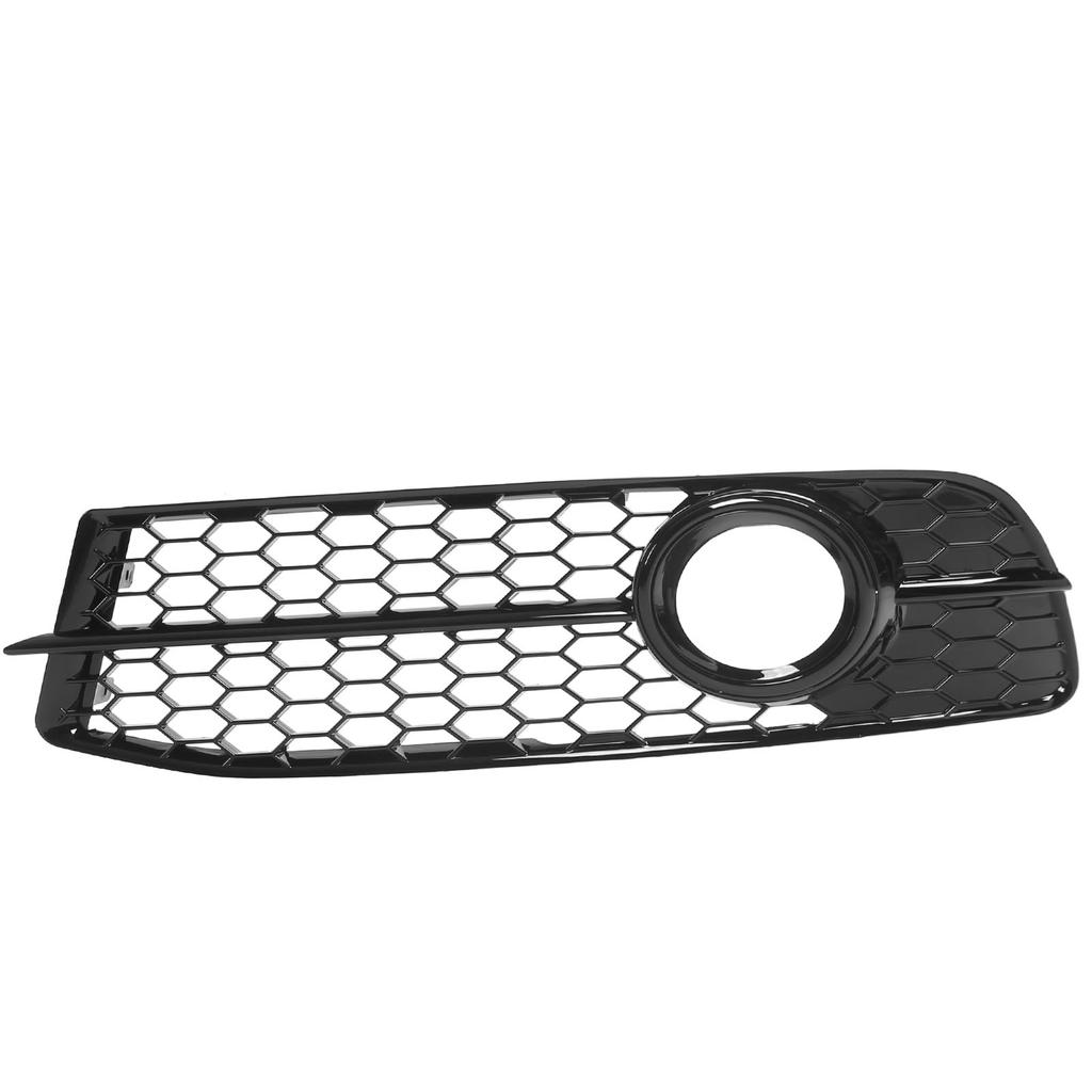 2pcs Front Foglight Grille Left Right Mesh Glossy Black Replacement for C6 2008‑2011