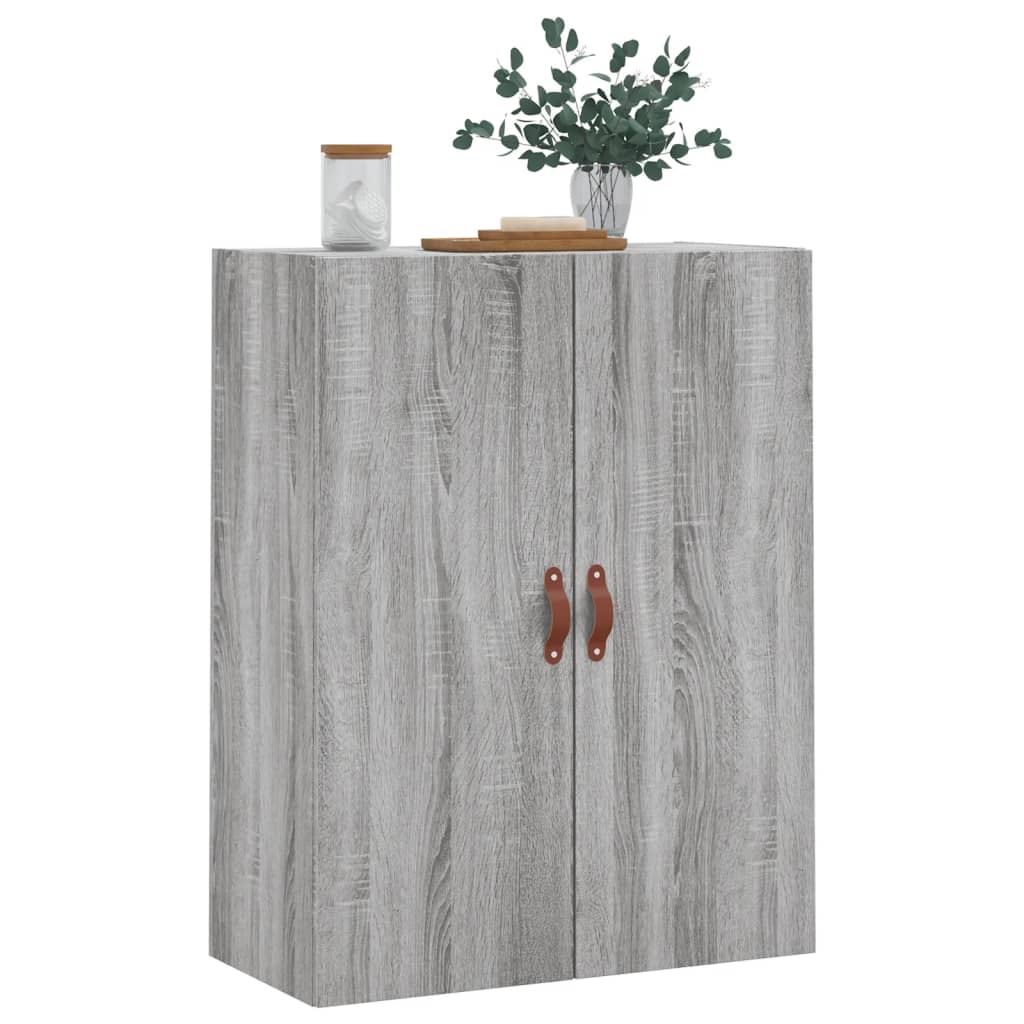 Wall Cabinet Gray Sonoma 69.5 X 34 X 90 Cm