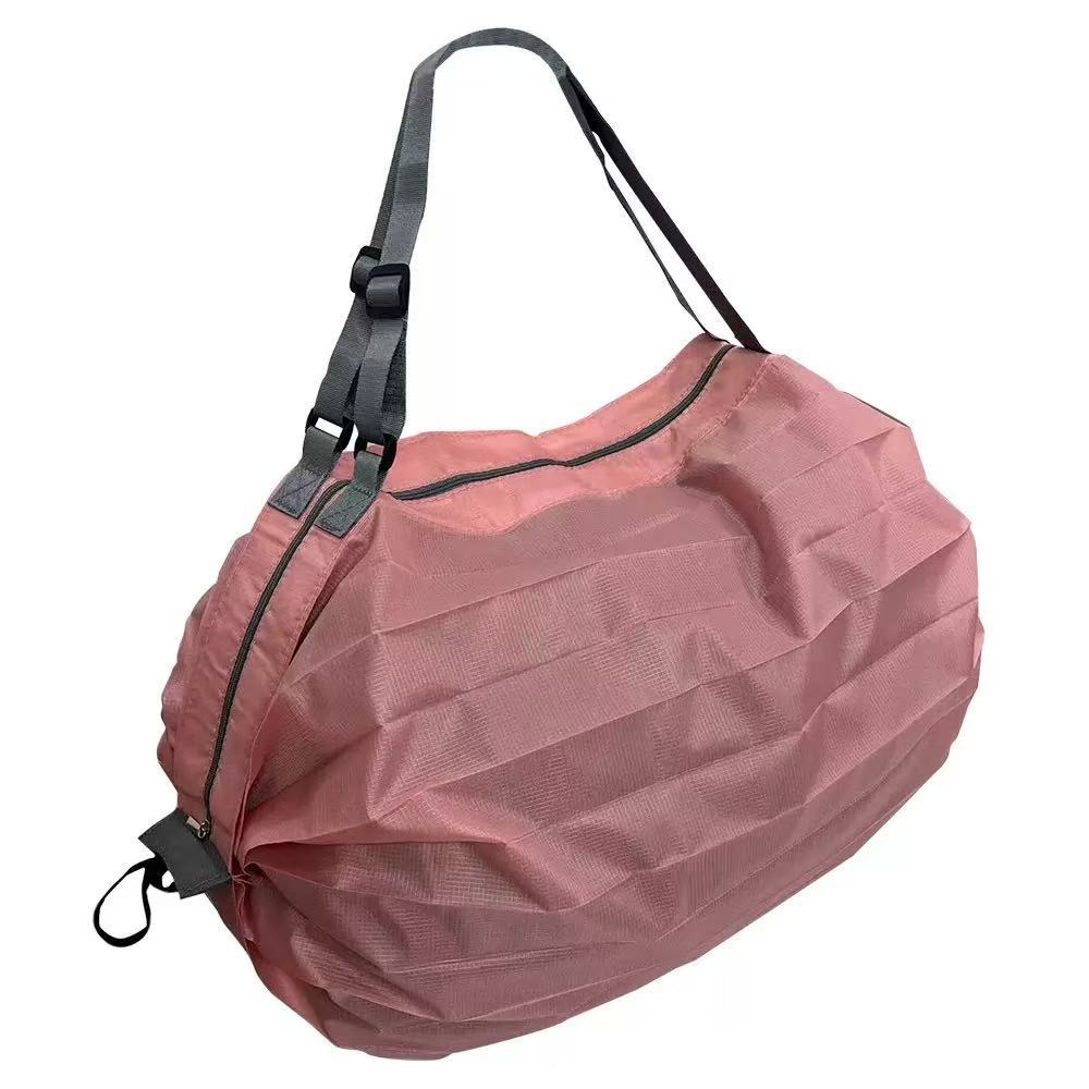 1PCS Foldable Retractable Supermarket Shopping Storage Bag Environmentally Friendly and Reusable Pouch Ultra-compact Portable