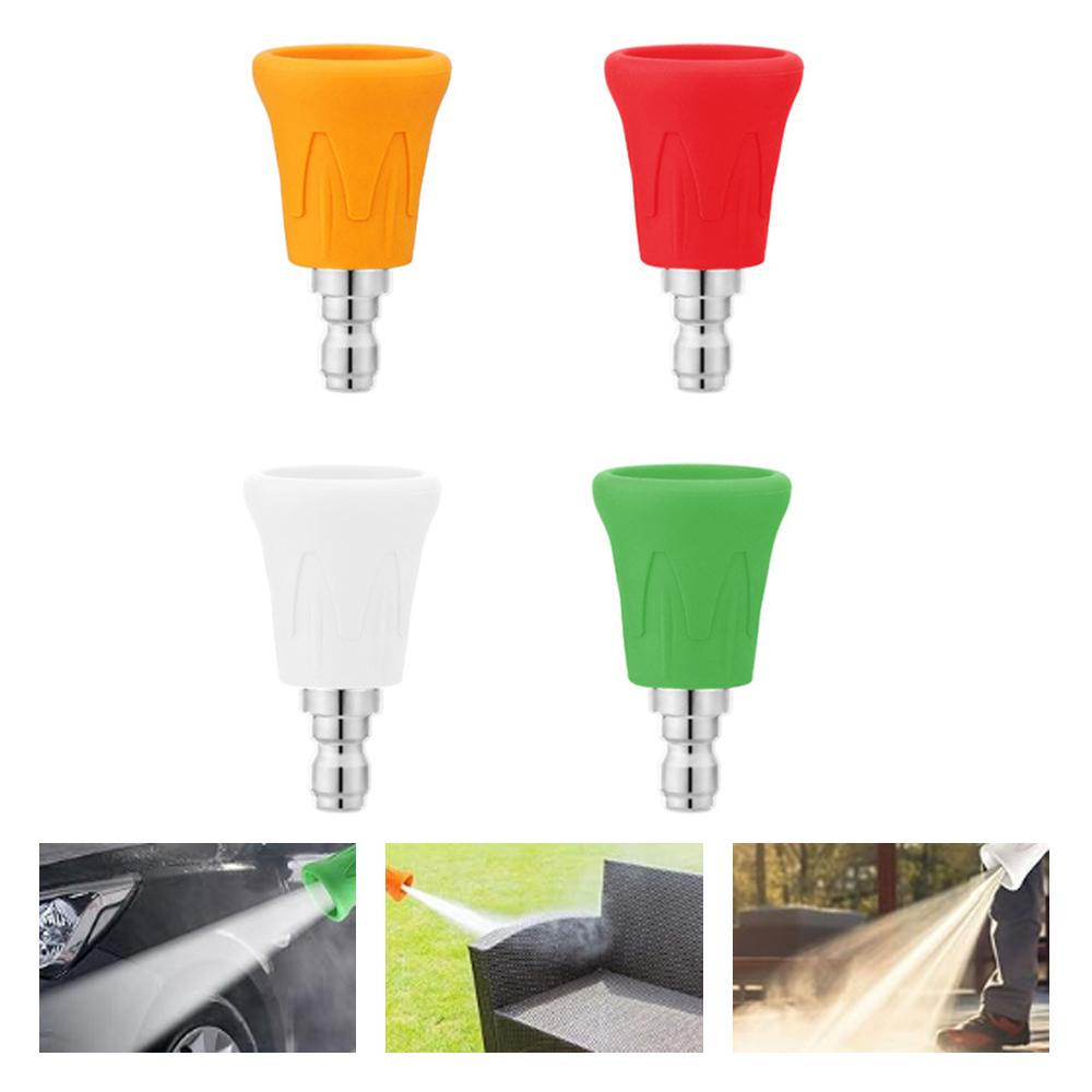 Pressure Washer Nozzle Guard, Stainless Steel High Power Washer Nozzle Tips Set with Upgraded