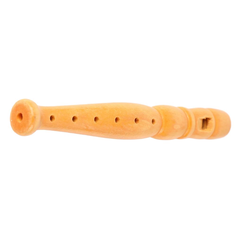 6 Holes Vertical Flute Wooden Short Clarinet Woodwind Musical Instrument Toy for Children Beginner