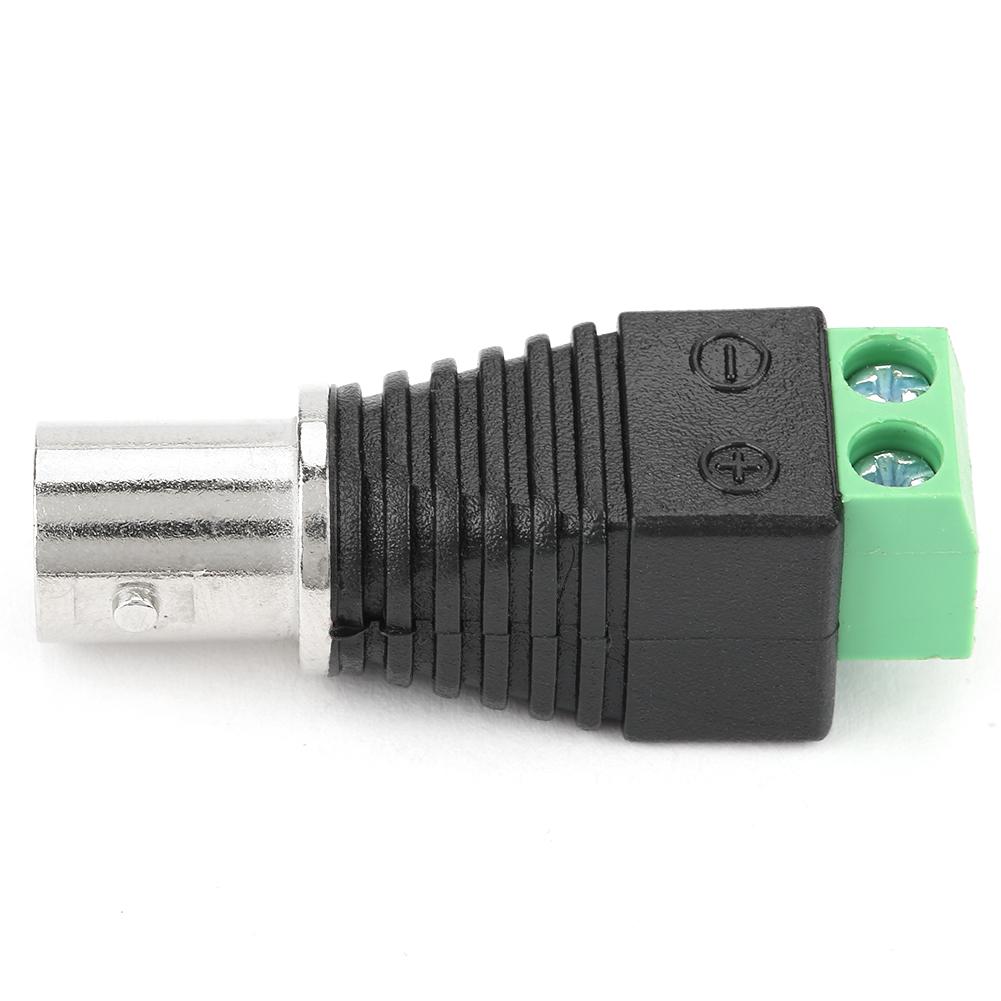 10 Stück Grün Koaxial BNC Buchse Kabelanschlussklemme Adapter CCTV Video Balun Kamera