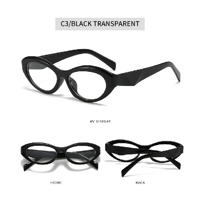 Oval-framed sunglasses, trendy sunglasses