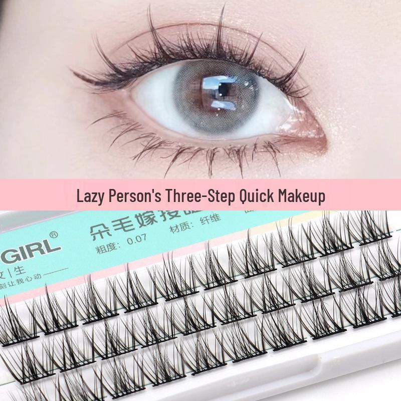 

Affectionate Lazy Little Devil Black Line Segmented Eyelashes for Daily Wear 11mm