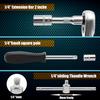 Socket Wrench Set 1/4" 24/72 Tooth Ratcheting Wrench Set with Extension Bar for Motor Repairing and Household, with Storage Case