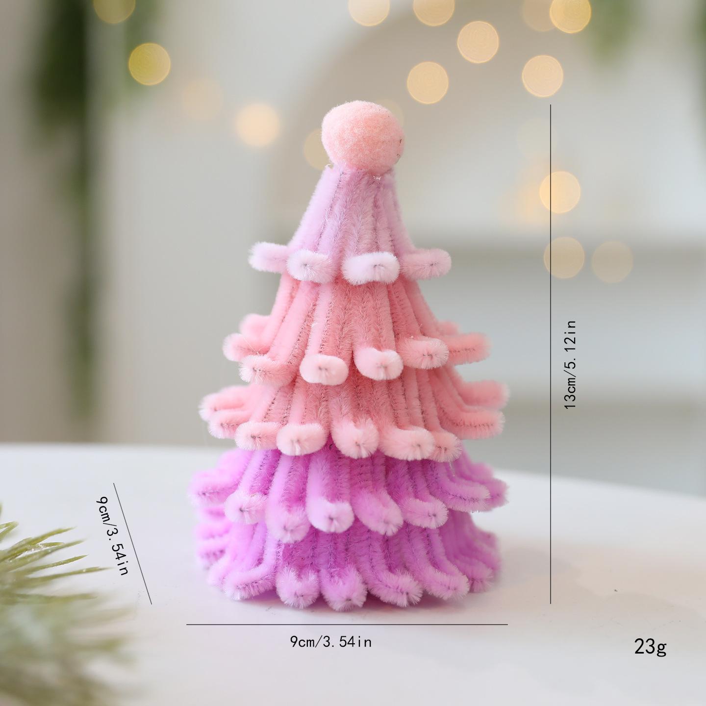 Ready-Made Pipe Cleaner Christmas Tree Ornament Decorations As pictured