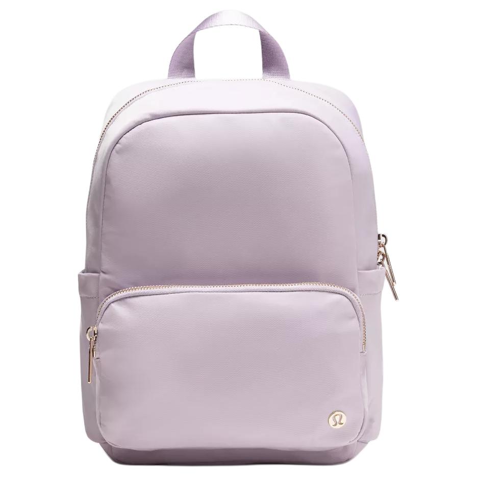 Lululemon Everywhere 11.5L Silver Metallic Logo Nylon Backpack Small Unisex Backpacks Light-Purple LU9CZPS-074450 Light Purple
