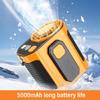 USB Rechargeable Small Waist Fan 3 Speeds Wearable Belt Fan Clip on Wearable Belt Personally Fans Outdoor Cooling Device