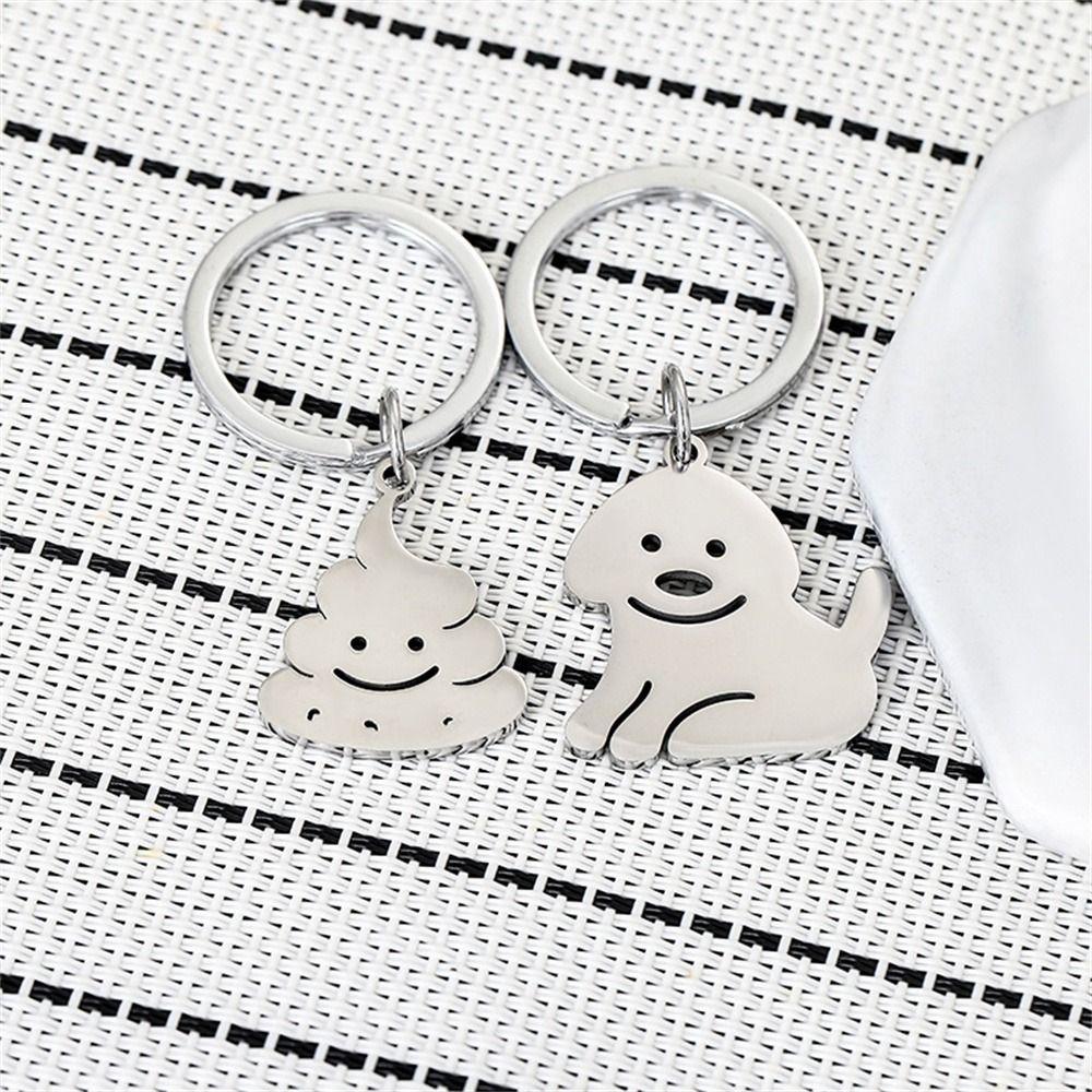 

Animal Dog Metal Keychain Cartoon Dog Shape Keychain Creative Dog Key Ring DIY Accessories Dog