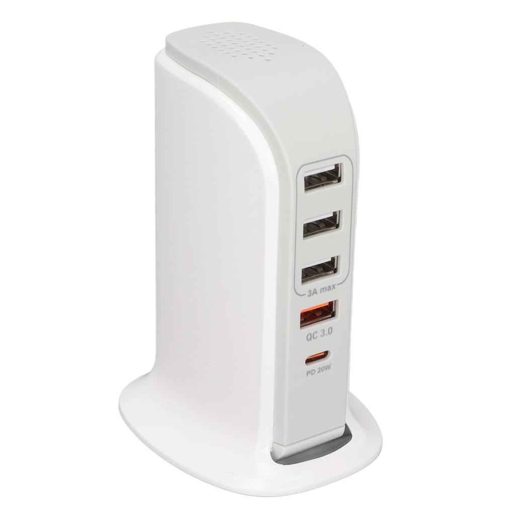 Phone Charging Stand Adapter USB Charging Station Multi Port Charging Tower Stand Fast Charging for