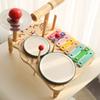 Kids Wooden Music Percussion Instrument Toys Set Musical Drum Wooden Music Kit Baby Sensory Kids Drum byZhimei Woodplay gifts