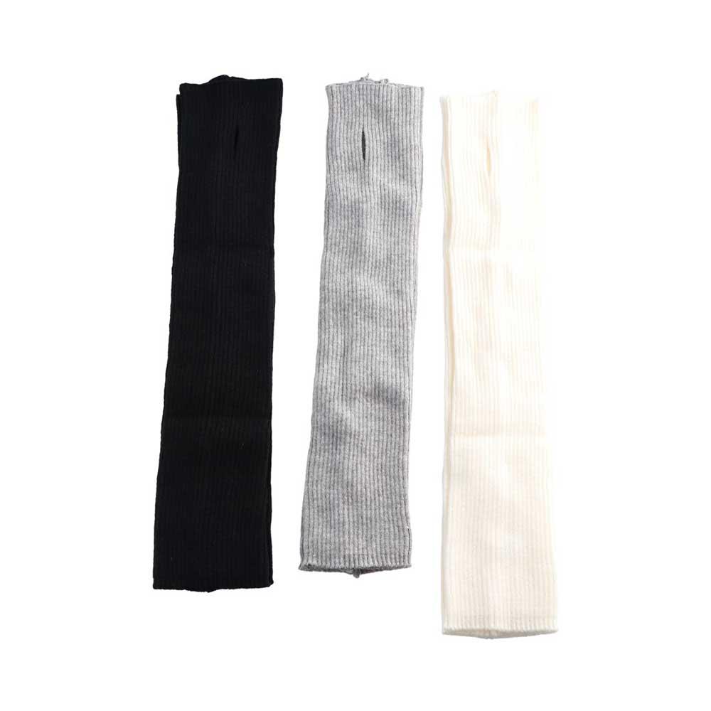 Solid Color Winter Gloves Female Arm Warmers Knitted Arm Warmers Wool Sleeve Cuff Long Gloves