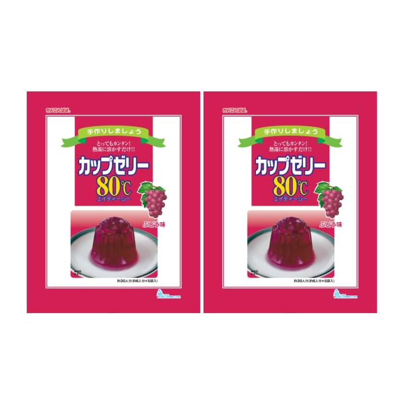 

ina food Kantenpapa Cup jelly 80℃ grape flavor (100g x 5 bags) 2 bags set