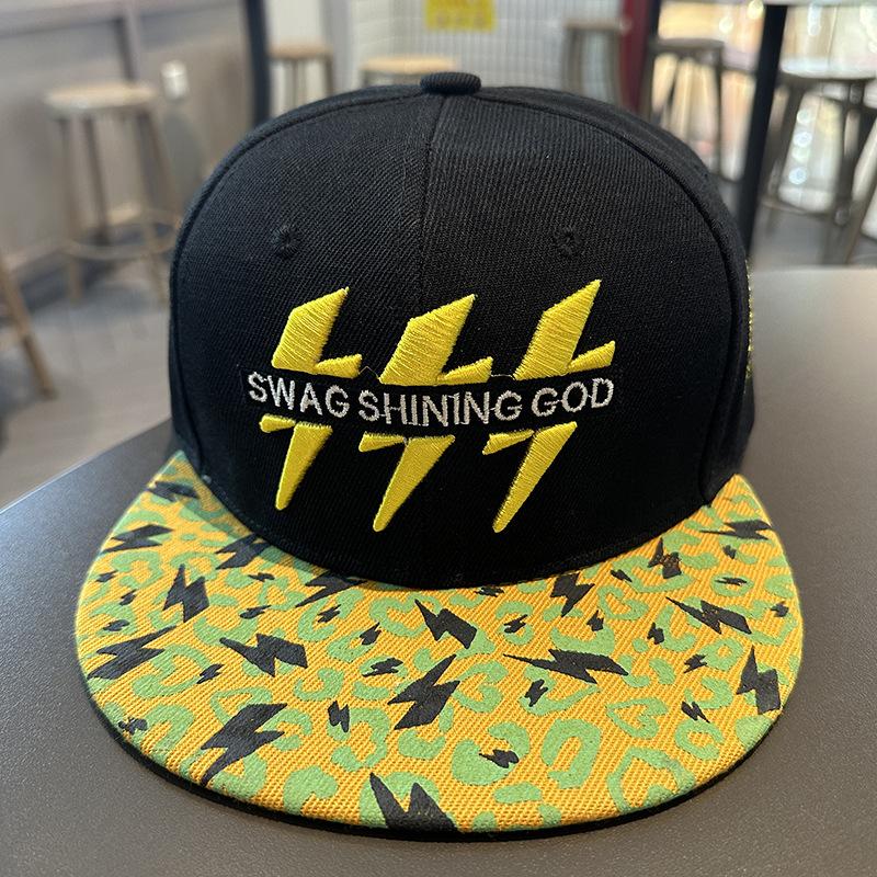 

NORTHWOOD Hip Hop Snapback Hats for Women Men Outdoor Flat Brimmed Hats Hip-hop Hats Bone Snapbacks Sun Outdoor Trucker Hats 55-60 cm чёрный