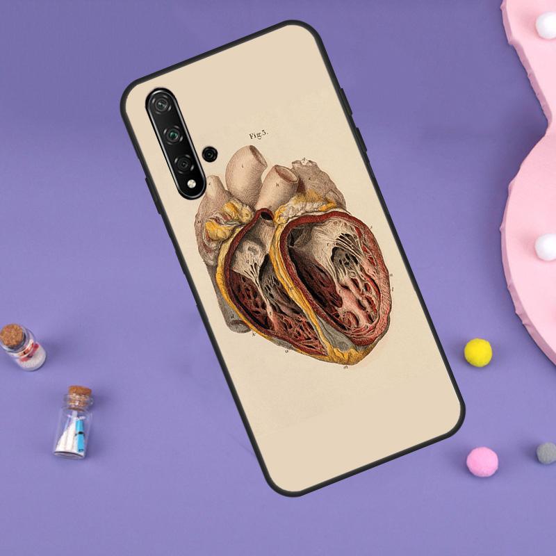 Human Anatomy For Huawei Nova 10 9 SE 3i 7i 8i 11i 12i Y60 Y61 Y70 Y72 Y73 Y90 Y91 P20 P30 P40 Lite Case