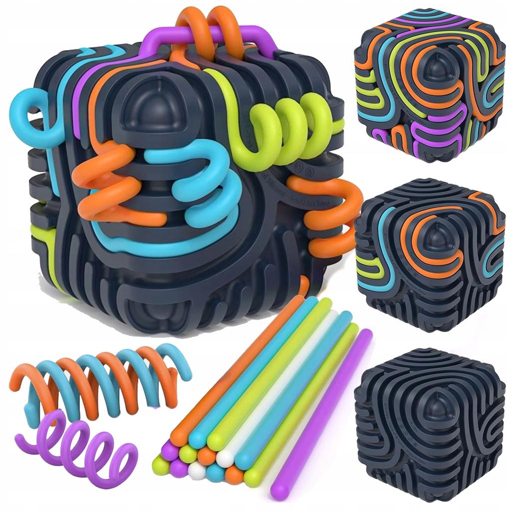 [PACZB] 3D educational cube maze + 15 noodles Z3473