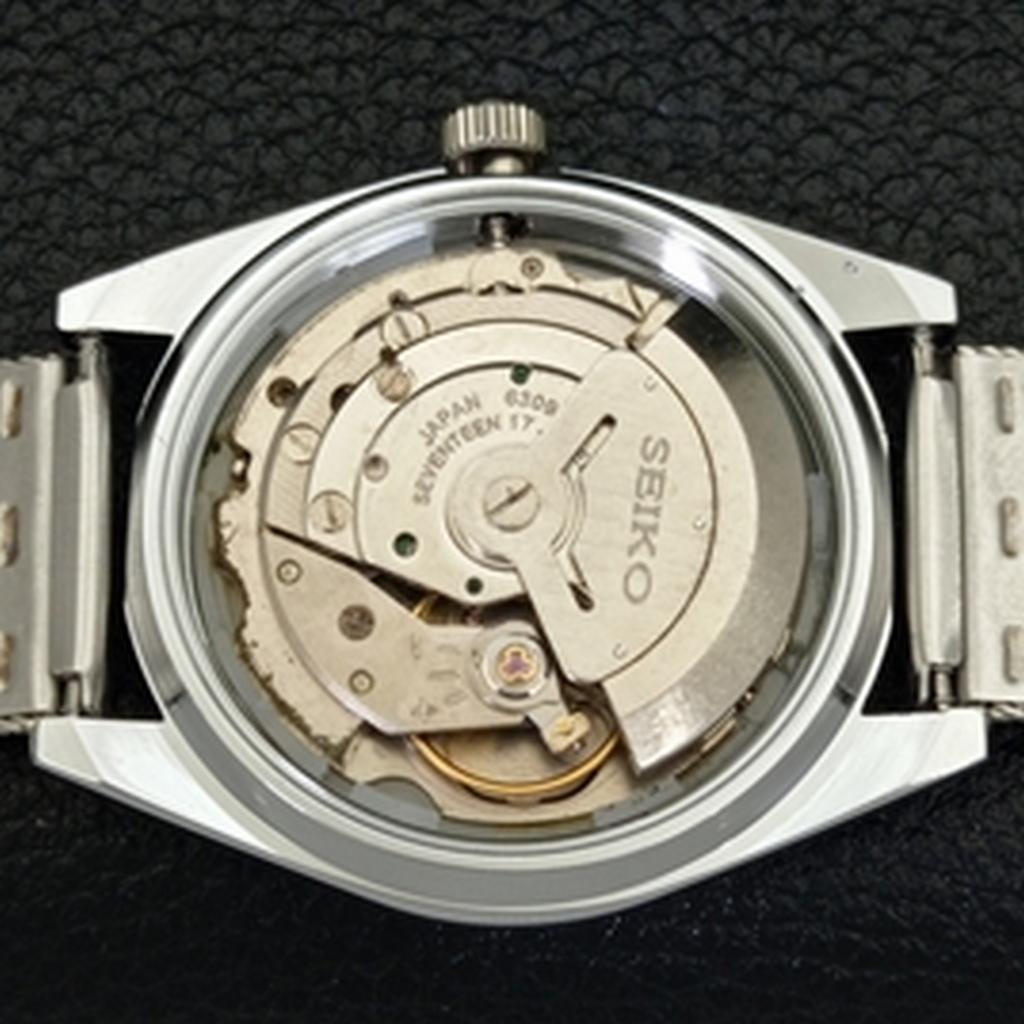 REFURBISHED JAPAN 6309A SEIKO 5 AUTOMATIC MENS ARABIC WHITE DIAL WATCH a427349-2 QRL-a427349