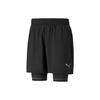 Run 2In1 5" Shorts With Inner Lining Men Bottoms Black 521049-51
