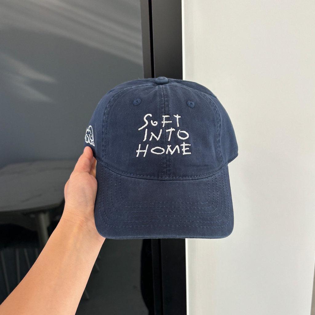 

Embroidered Letter Baseball Cap With Wide Brim For Casual Fashion And Sun Protection тёмно-синий