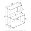 Furinno Turn N Tube Kitchen Storage French Oak 3 Imported from Shelf, Gray/Black, Tiers, Tool-less [Officially Japan]