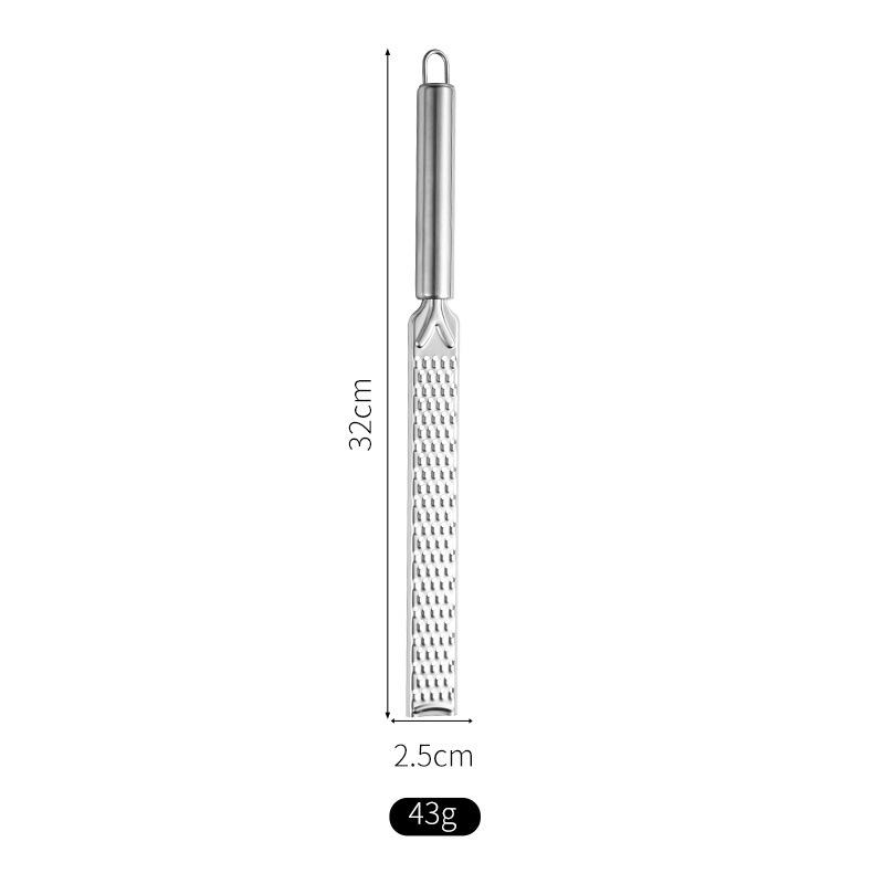 Lemon Zester Stainless Steel Cheese Grater Slicer Rectangle Chocolate Lemon Zester with Non-Slip Handle Kitchen Gadgets