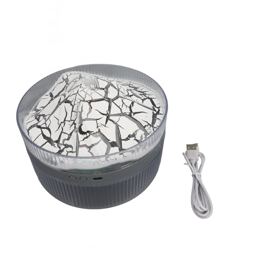 Diffusore Vulcano 1000ml Umidificatore a Fiamma USB Diffusore di Oli Essenziali con 2 Modalità Timer per la Casa