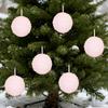 Holiday Party Essential Pink Ball Pendant Shatterproof Pink Christmas Balls Ornament Set Foam Hanging Decorations for Xmas