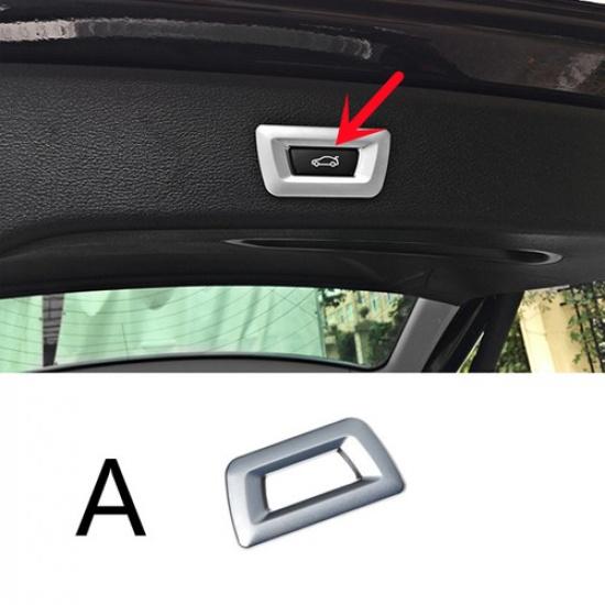 Silver ABS Car Trunk Door Tailgate Switch Cover For BMW 3 5 7 Sereies F30 F10