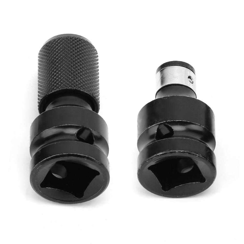 2pcs Telescopic Design Impact Wrench Adapter 1/2 to 1/4 Inch Hex Socket Adaptor For Electric Wrench