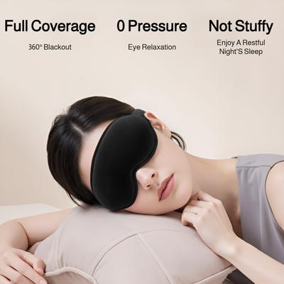 Cloud Ice Silk Eye Mask Shades Without Eye Pressure Summer Home Sleep Memory Sponge Breathable Non-t